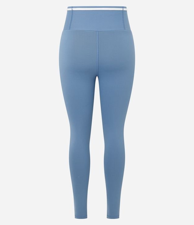 Pantalón Legging Deportiva en Poliamida con Bolsillo en la Cintura y Bies contrastante 7