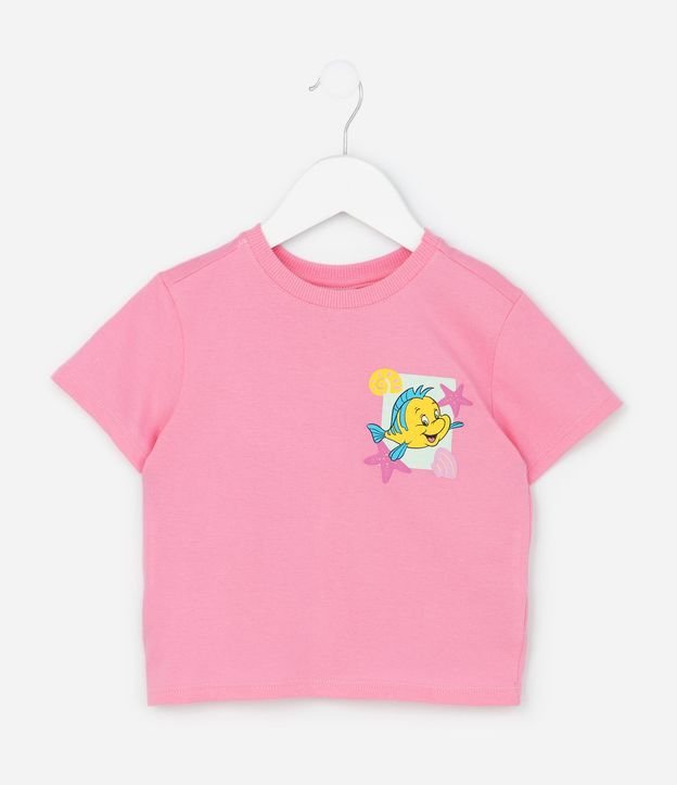 Conjunto Infantil Blusa y Short con Estampado Ariel  la Sirenita– Talle 1 a 5/6 3