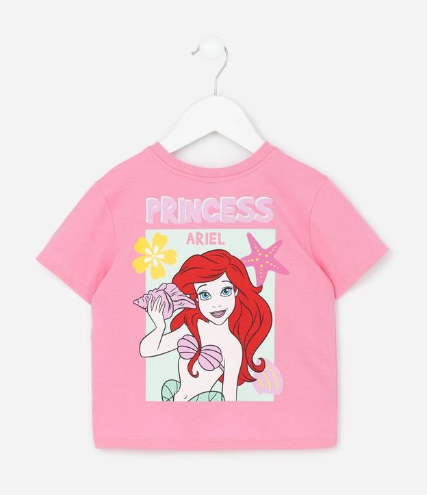 Conjunto Infantil Blusa y Short con Estampado Ariel  la Sirenita– Talle 1 a 5/6 4