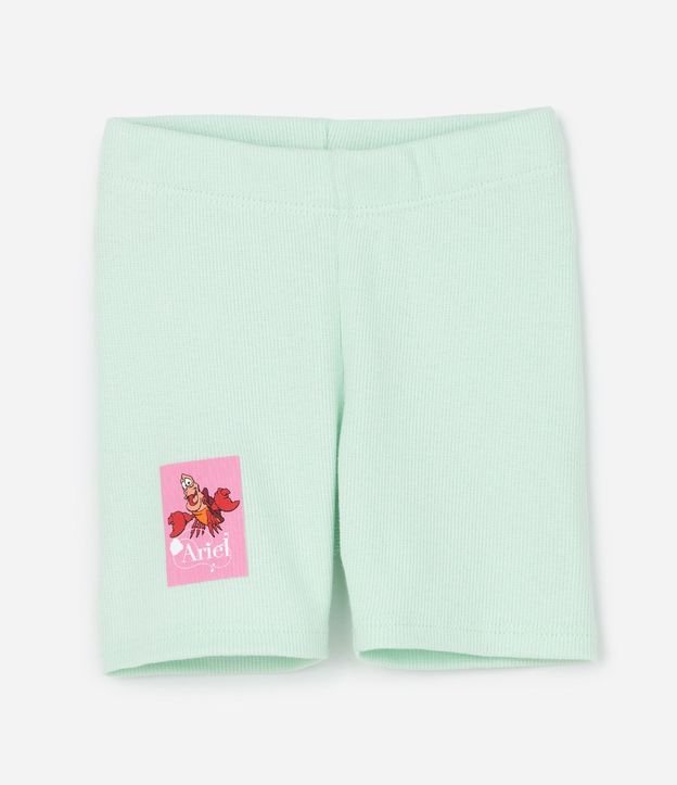 Conjunto Infantil Blusa y Short con Estampado Ariel  la Sirenita– Talle 1 a 5/6 5