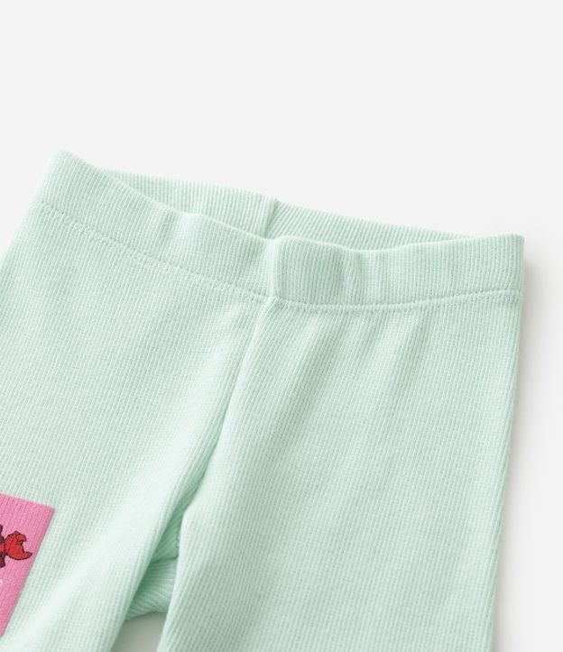 Conjunto Infantil Blusa y Short con Estampado Ariel  la Sirenita– Talle 1 a 5/6 7