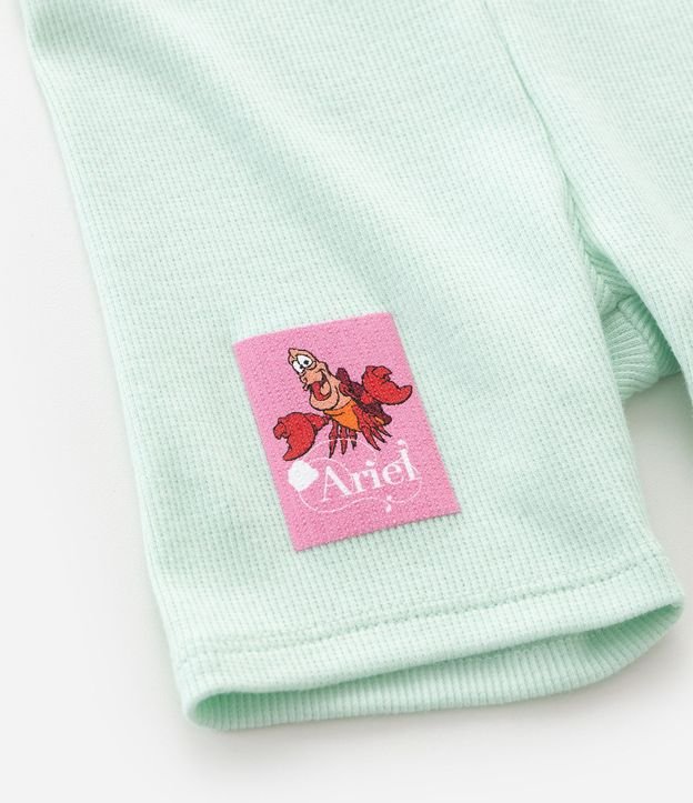 Conjunto Infantil Blusa y Short con Estampado Ariel  la Sirenita– Talle 1 a 5/6 8