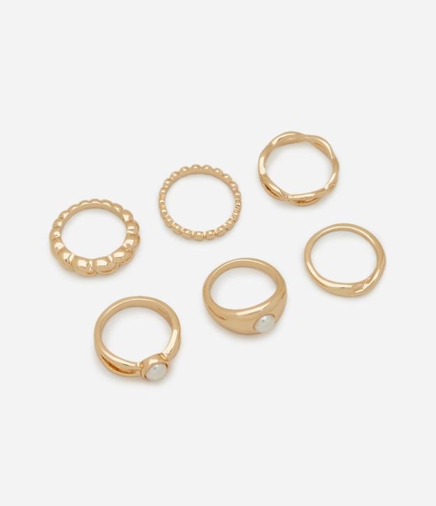 Kit 06 Anillos Delicados con Diferentes Formatos 2