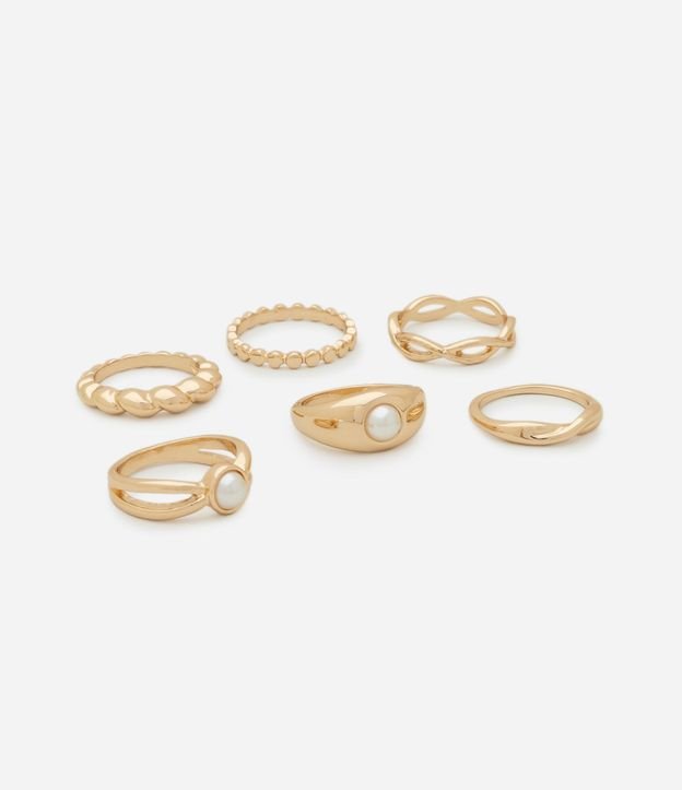 Kit 06 Anillos Delicados con Diferentes Formatos 3
