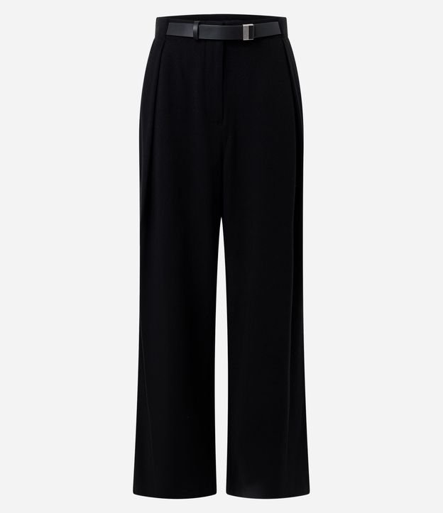 Pantalón Sastre con Pliegues Delanteros y Cinturón con Hebilla 5