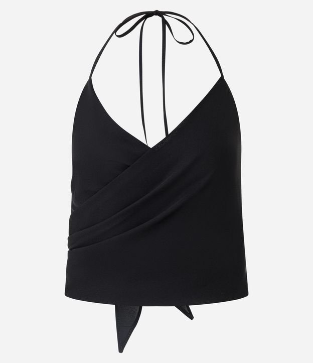 Blusa Frente única en Chiffon con Escote Traspasado 5