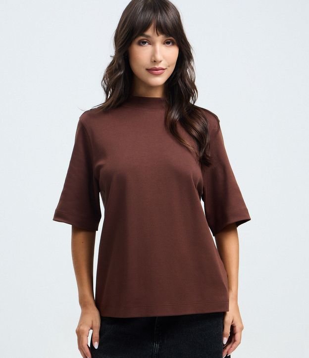 Blusa con Modelo Alargado y Manga Amplia