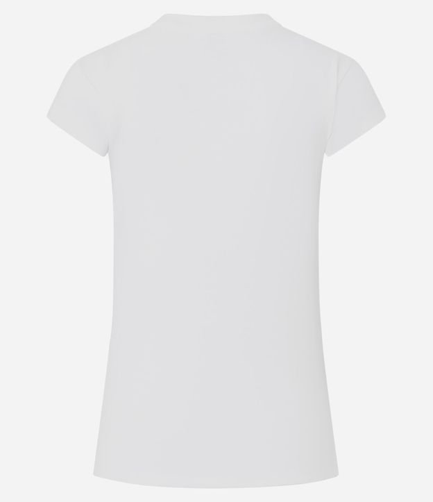 Blusa Básica Ajustada en Algodón con Cuello Redondo 7