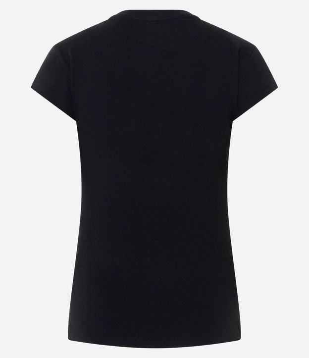 Blusa Básica Ajustada en Algodón con Cuello Redondo 6