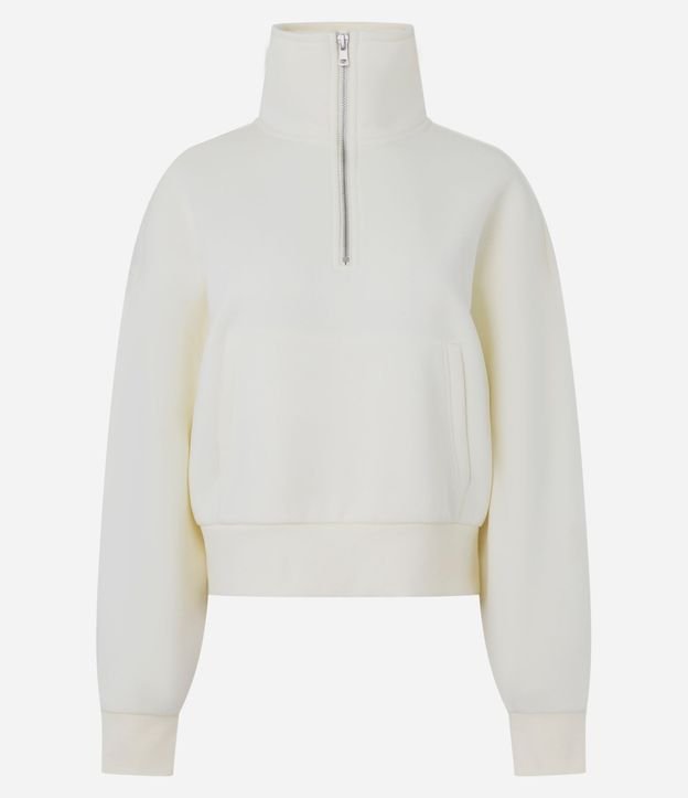 Algodón con Forro Fleece y Cremallera en Cuello Alto 5