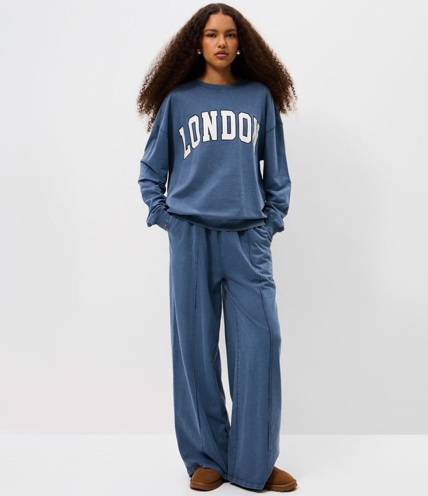 Algodón en Fleece con Lettering London 2