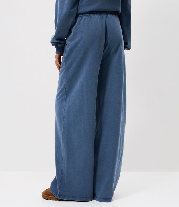 Pantalón en Algodón Lavado con Cintura con Lazo 4