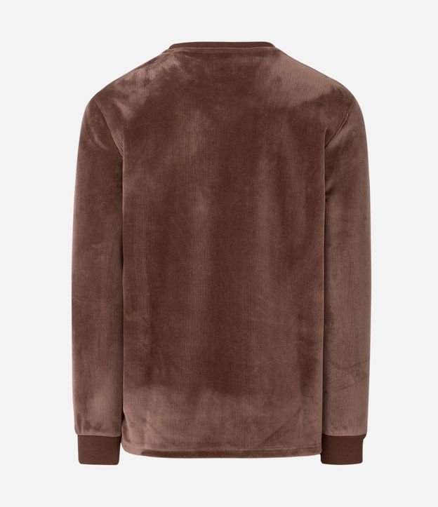 Remera Masculina Manga Larga Terciopelo Cotelê 7