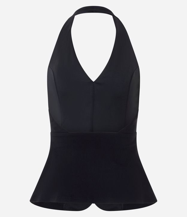 Blusa Frente Única en Bengalina con Bolsillos Laterales 7