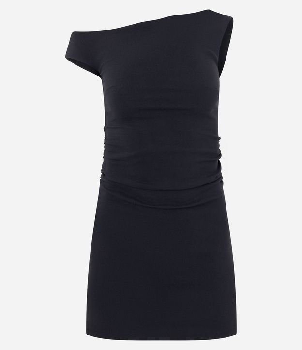 Vestido Evasê Hombro Único en Bengalina 5