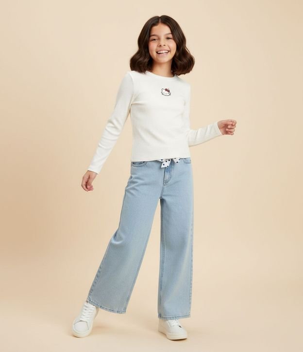 Remera Infantil Slim con Estampa de Hello Kitty – Talle 5 a 14 años