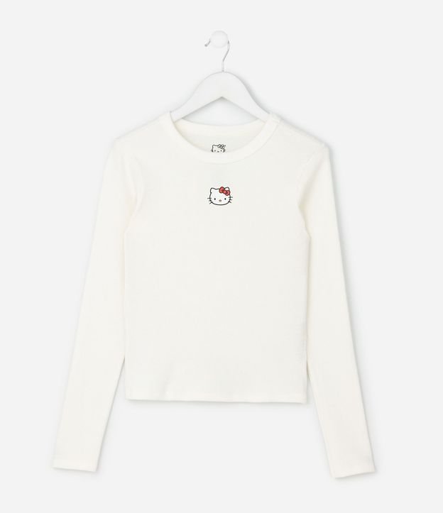Remera Infantil Slim con Estampa de Hello Kitty – Talle 5 a 14 años