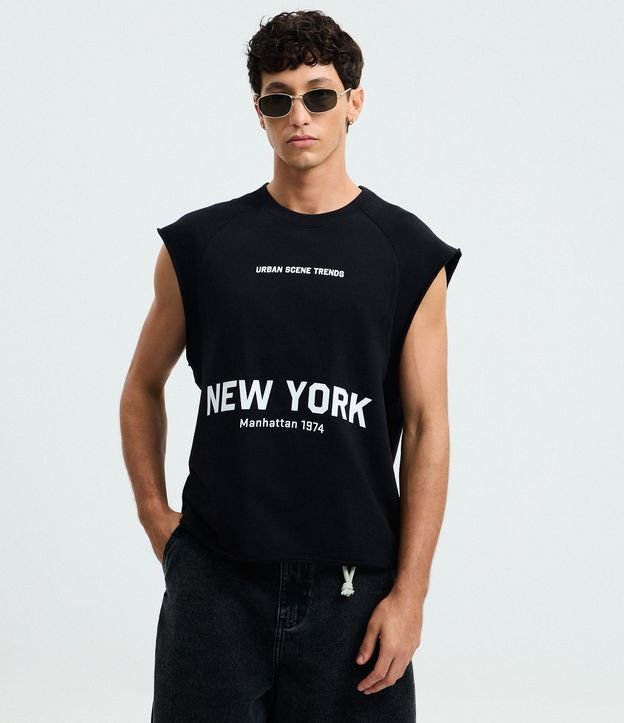 Musculosa Algodón con Lettering New York