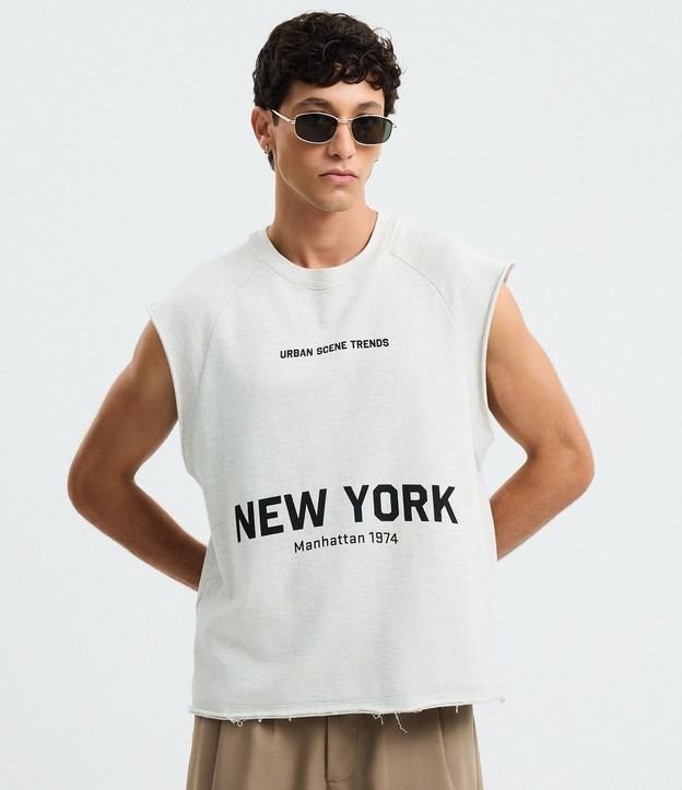 Musculosa Algodón con Lettering New York