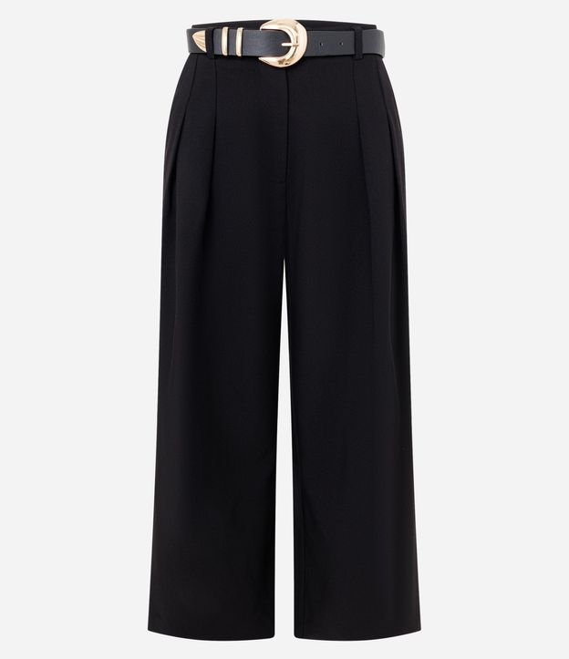 Pantalón Cropped Sastrería con Cinturón en PU 5