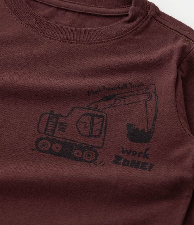 Remera Infantil Manga Larga con Estampa de Excavadera – Talle 1 a 6 años 5