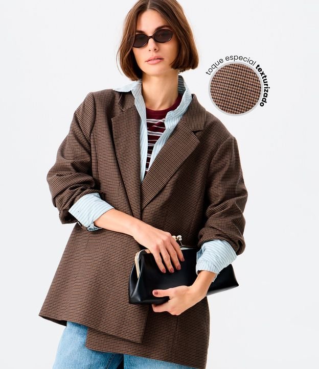 Blazer Alargado Sastre de Cuadros 1
