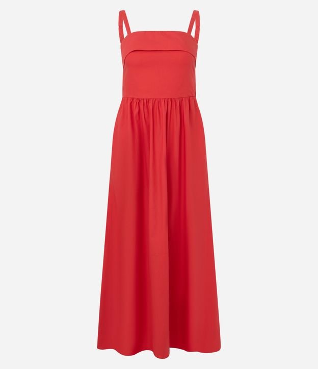 Vestido Largo en Algodón con Breteles Finos 5