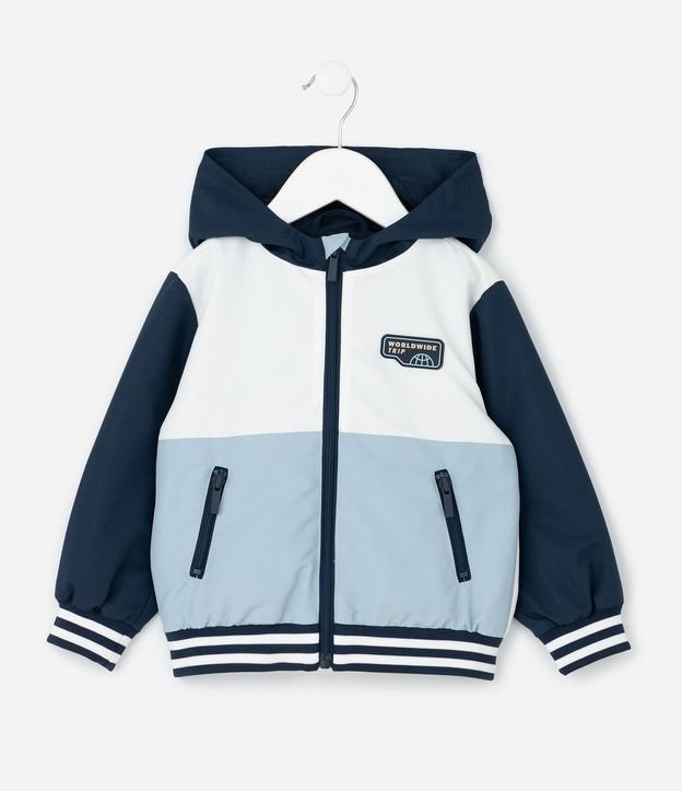 Campera College en Microfibra con Capucha - Talle 1 a 6  Anos