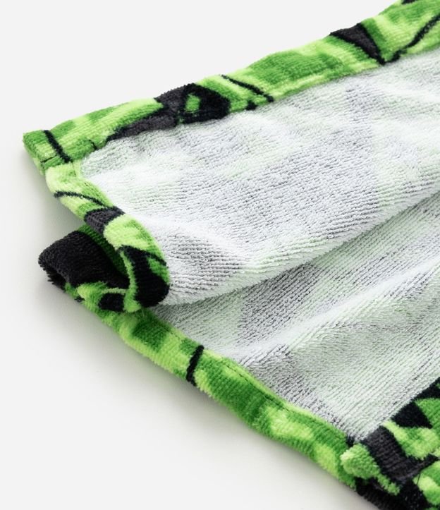 Bata de Baño Infantil Atoalhado en Algodón con Estampado Minecraft – Talle 3 a 12 años 4