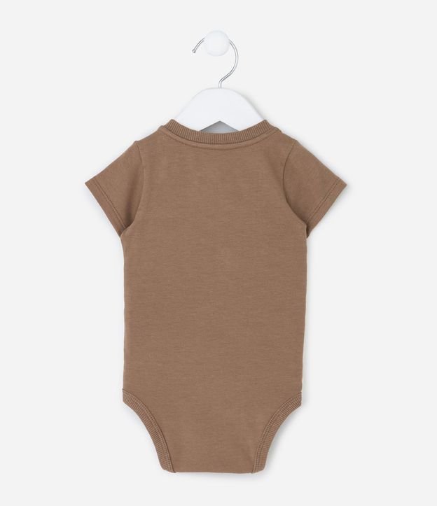 Body Bebé en Cotton Texturizado con Recorte y Bolsillo Pequeño  – Talle 0 a 18 Meses 3