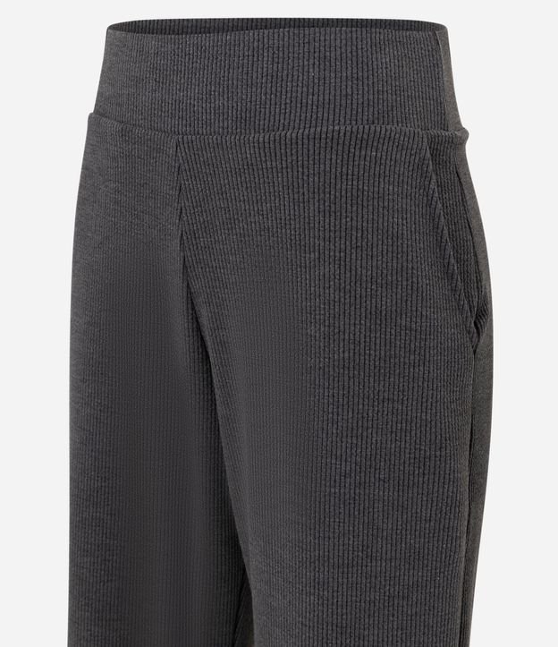 Pantalón Recto en Anarruga con Cintura Elástica y Bolsillos Laterales 7