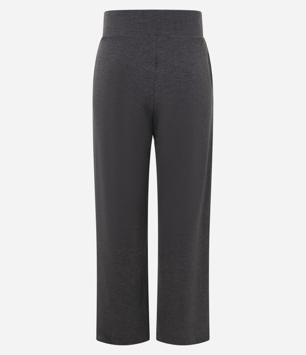 Pantalón Recto en Anarruga con Cintura Elástica y Bolsillos Laterales 8