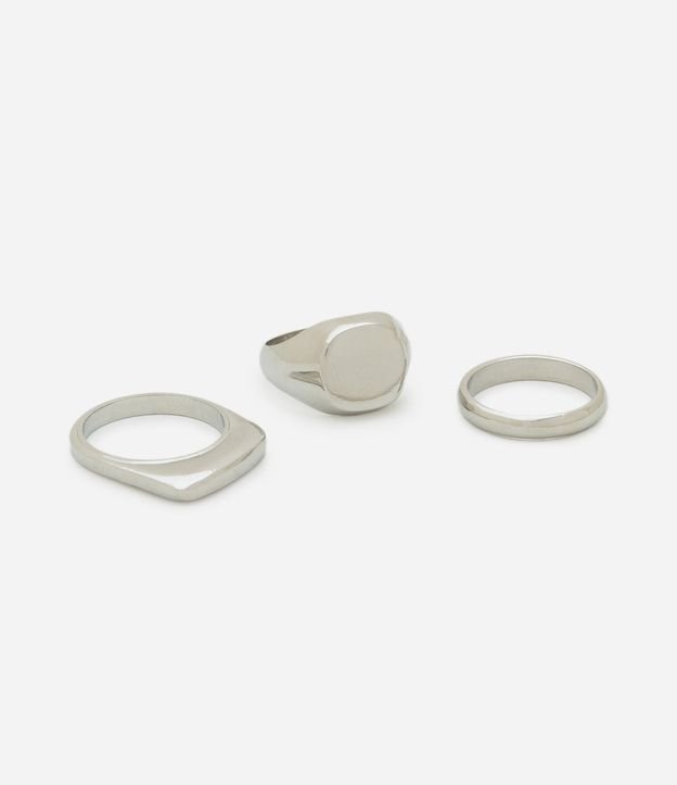 Kit 03 Anillos de Metal Variados 3