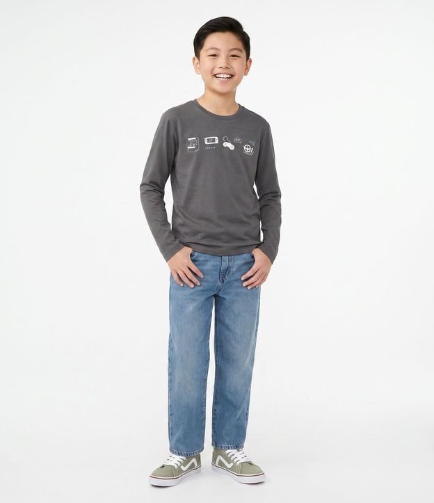 Remera Infantil con Estampado Ícones Gamer – Talle 5 a 14 años 1