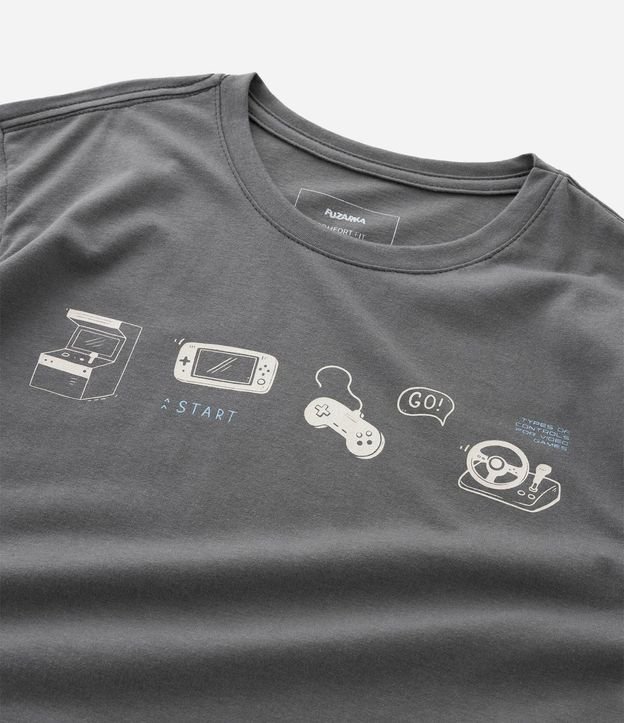 Remera Infantil con Estampado Ícones Gamer – Talle 5 a 14 años 5