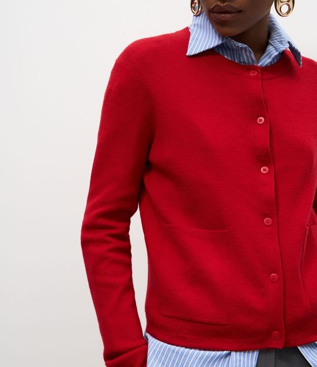Cardigan en Punto con Bolsillos Delanteros 4