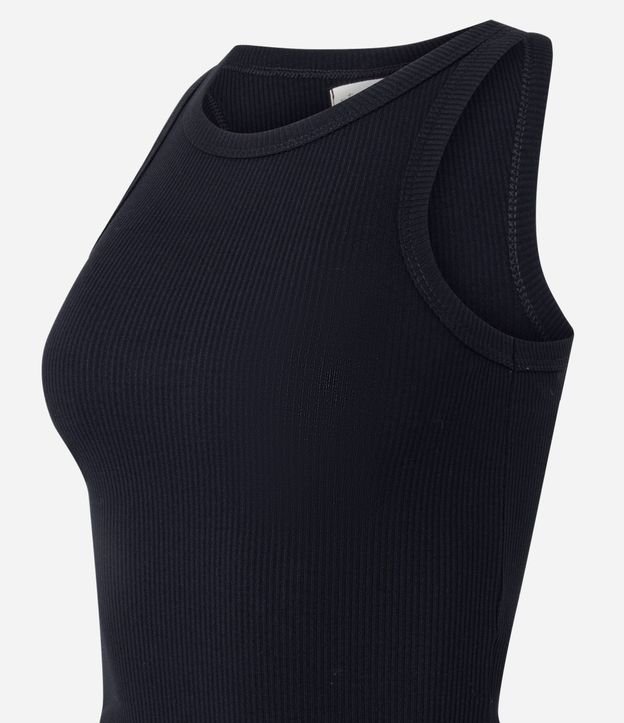 Pijama Corto en Rib con Musculosa Básica y Short 2