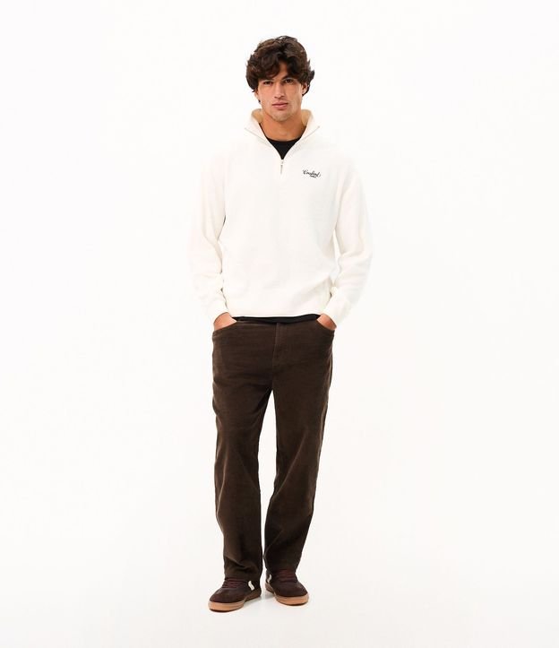 Pantalón Baggy en Terciopelo Cotelê