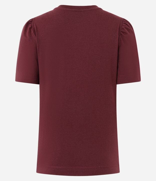 Blusa Manga Corta en Algodón con Estampado de Lacitos 6