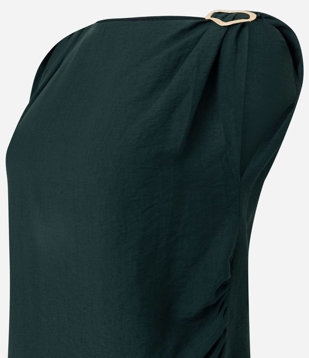 Blusa en Crepé con Adorno en el Hombro y Ruedo Asimétrico 6