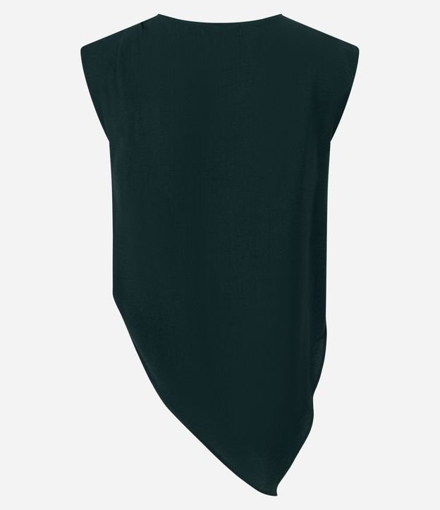 Blusa en Crepé con Adorno en el Hombro y Ruedo Asimétrico 7