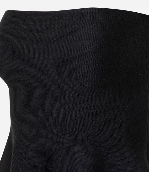 Blusa sin Breteles en Punto con Peplum en el Ruedo 5