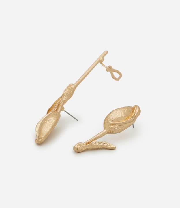 Caravanas Ear Cuff en Metal con Diseño de Tulipán 2