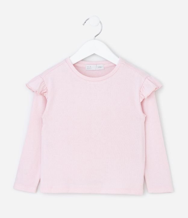 Blusa Infantil con Volado en los Hombros – Talle 1 a 5/6 años