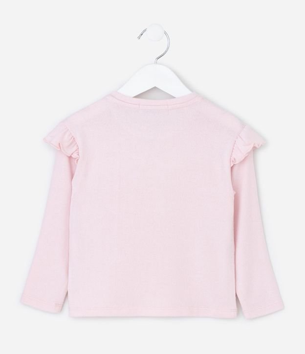 Blusa Infantil con Volado en los Hombros – Talle 1 a 5/6 años 2