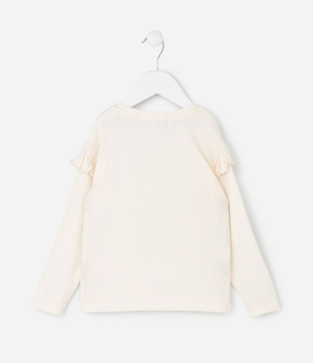 Blusa Infantil con Volado en los Hombros – Talle 1 a 5/6 años 2
