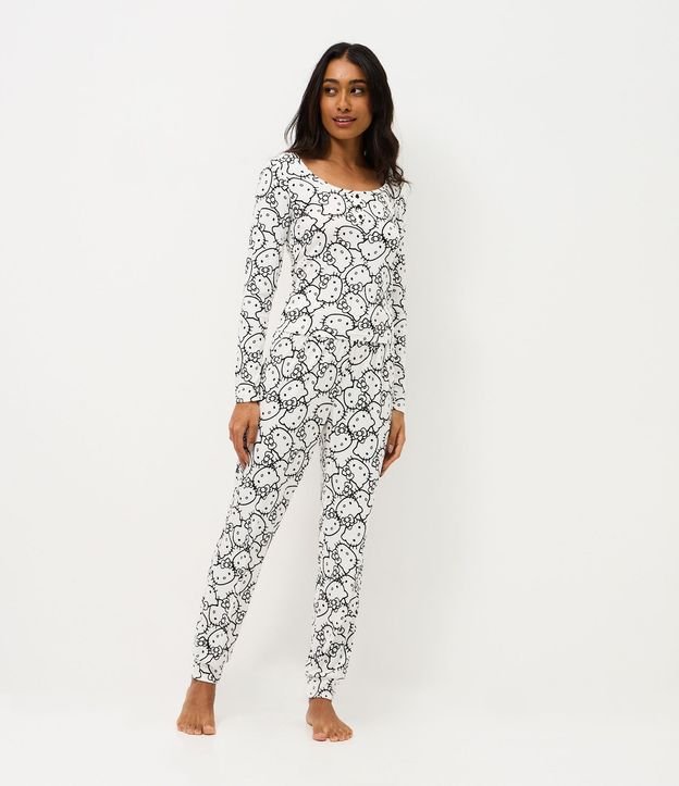 Pijama Larga con Estampa de Hello Kitty 2