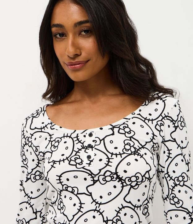 Pijama Larga con Estampa de Hello Kitty 3