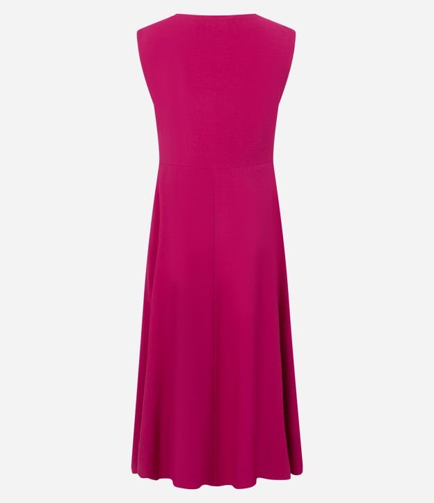Vestido Midi Sastre con Adorno en el Hombro 6