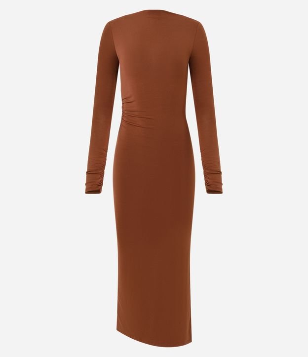 Vestido Midi con Escote Degagê en la Espalda